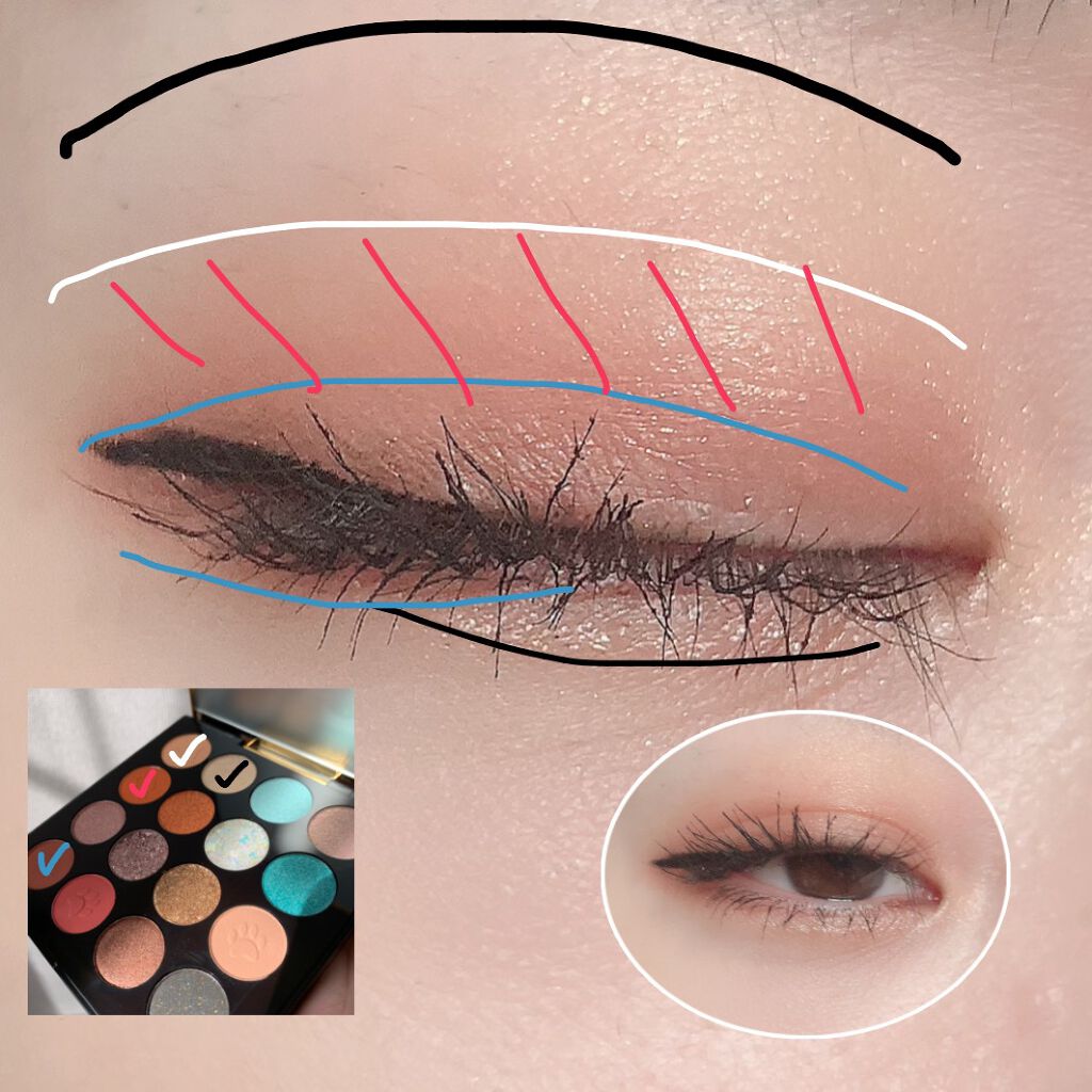 イメージ「マヤ」 アイシャドウパレット/ZEESEA/アイシャドウパレットを使ったクチコミ（2枚目）