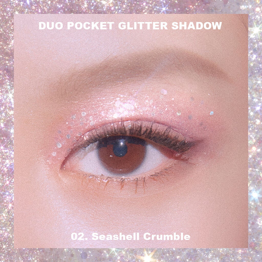 デュオ ポケット グリッター シャドウ/PERIPERA/アイシャドウパレットを使ったクチコミ(3枚目)