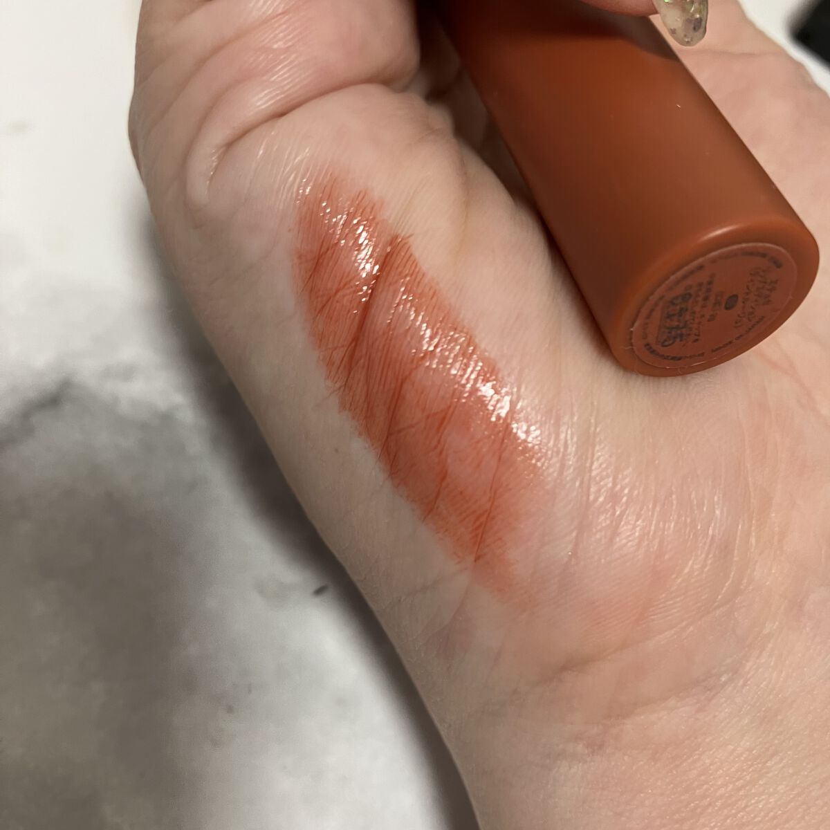 エテュセ リップエディション(ティントルージュ) 05 テラコッタオレンジ/ettusais/リップティントを使ったクチコミ（2枚目）