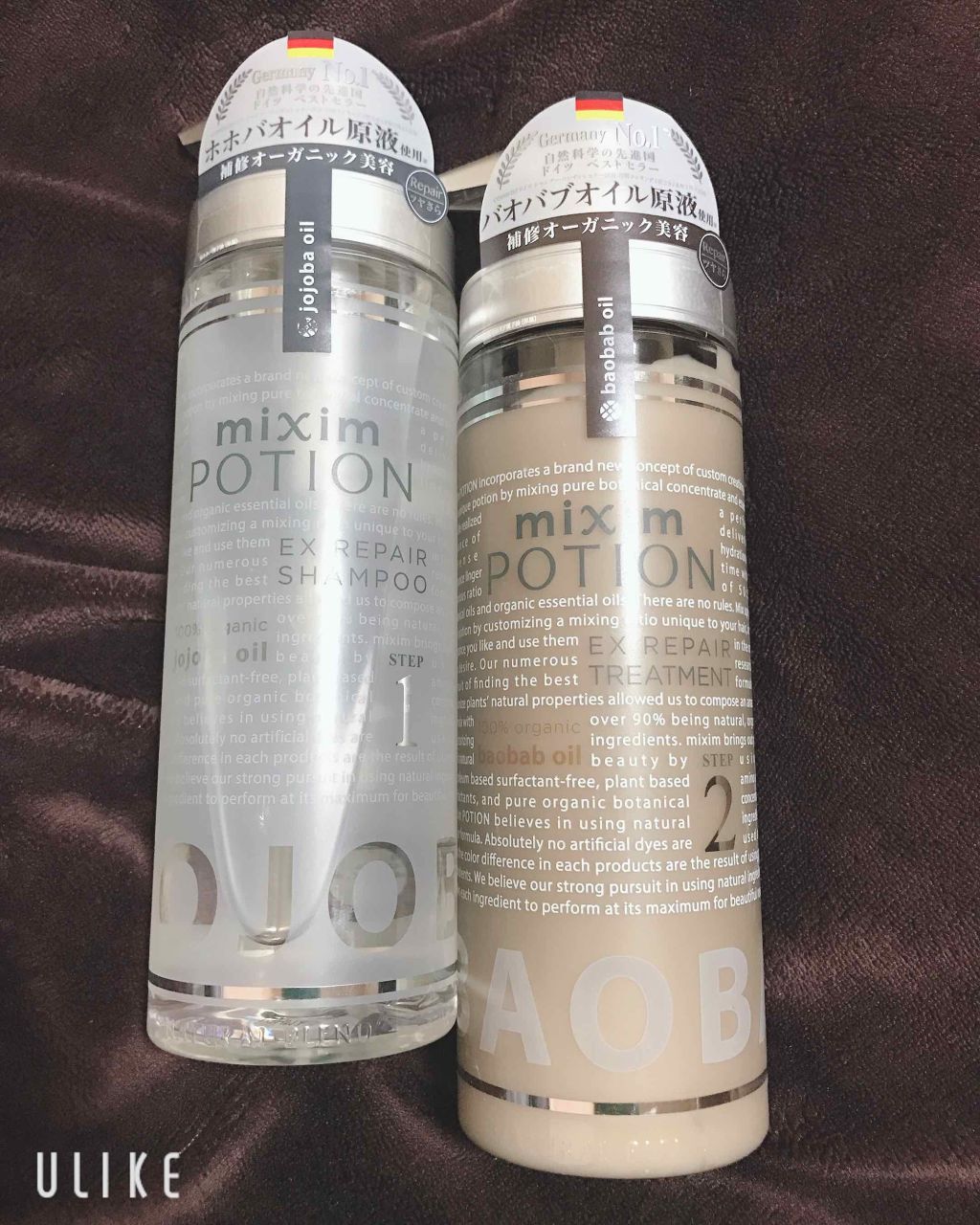 リペアシャンプー/ヘアトリートメント/mixim POTION/シャンプー・コンディショナーを使ったクチコミ（1枚目）