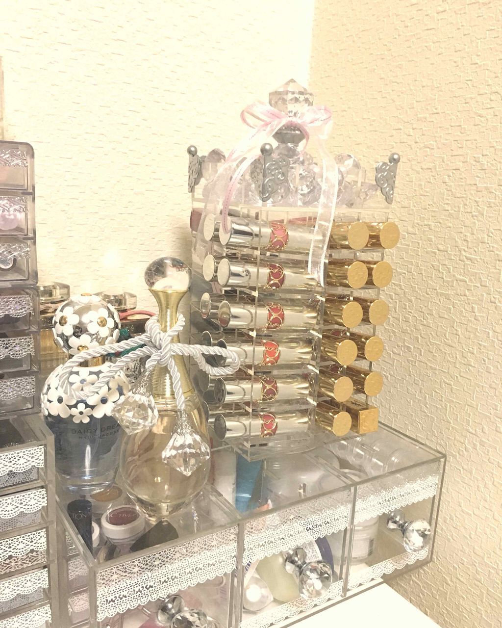 アクリル小物収納・3段/無印良品/その他化粧小物を使ったクチコミ（2枚目）