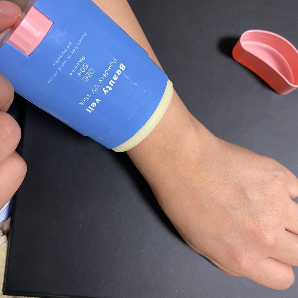 パウダリーUVスティック/Beauty veil/日焼け止めスティックを使ったクチコミ(2枚目)