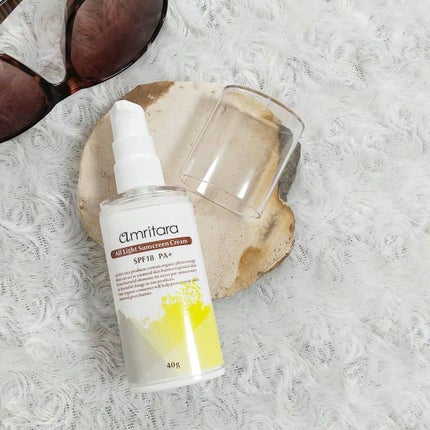オールライト サンスクリーン クリーム SPF18 PA+/AMRITARA/化粧下地を使ったクチコミ(1枚目)