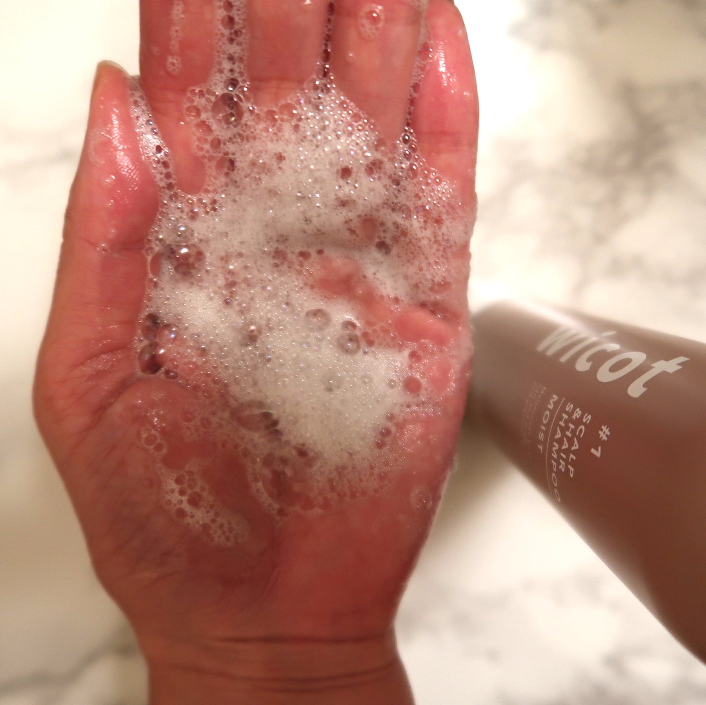 スカルプ&ヘア シャンプー/トリートメント モイスト/wicot/市販シャンプーを使ったクチコミ(3枚目)