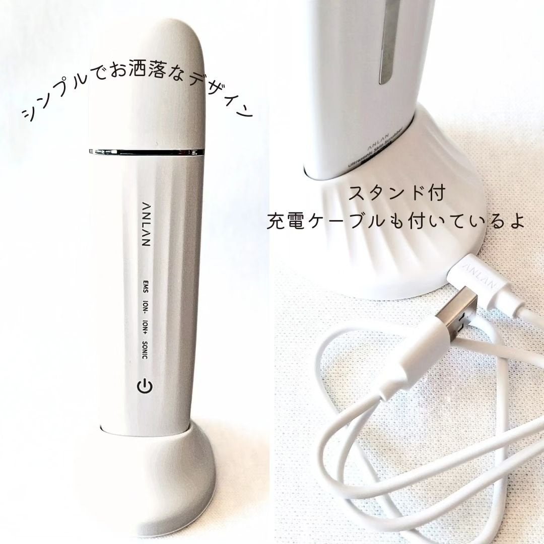 ウォーターピーリング超音波美顔器/ANLAN/美顔器・マッサージを使ったクチコミ(4枚目)