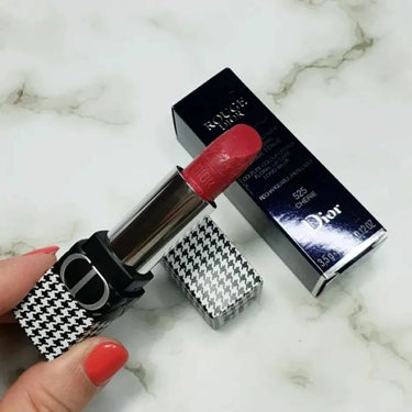 ルージュ ディオール 525 シェリー メタリック<ニュー ルック エディション>（生産終了）/Dior/口紅を使ったクチコミ（2枚目）