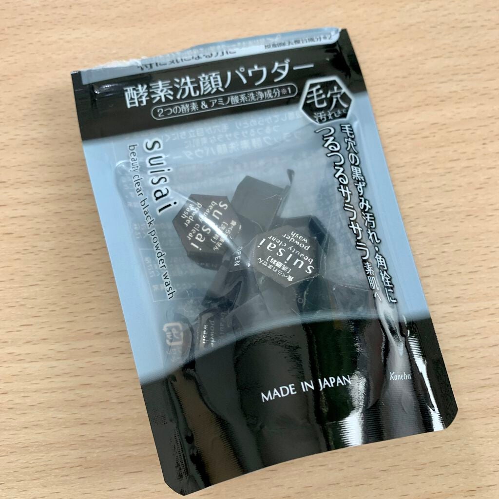 スイサイ ビューティクリア ブラック パウダーウォッシュ/スイサイ ビューティクリア/洗顔パウダーを使ったクチコミ(1枚目)