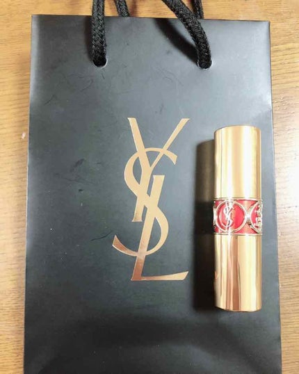 ルージュ ヴォリュプテ シャイン/YVES SAINT LAURENT BEAUTE/口紅を使ったクチコミ(1枚目)