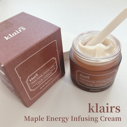 メープルエナジーインフュージングクリーム/Klairs/フェイスクリームを使ったクチコミ(1枚目)
