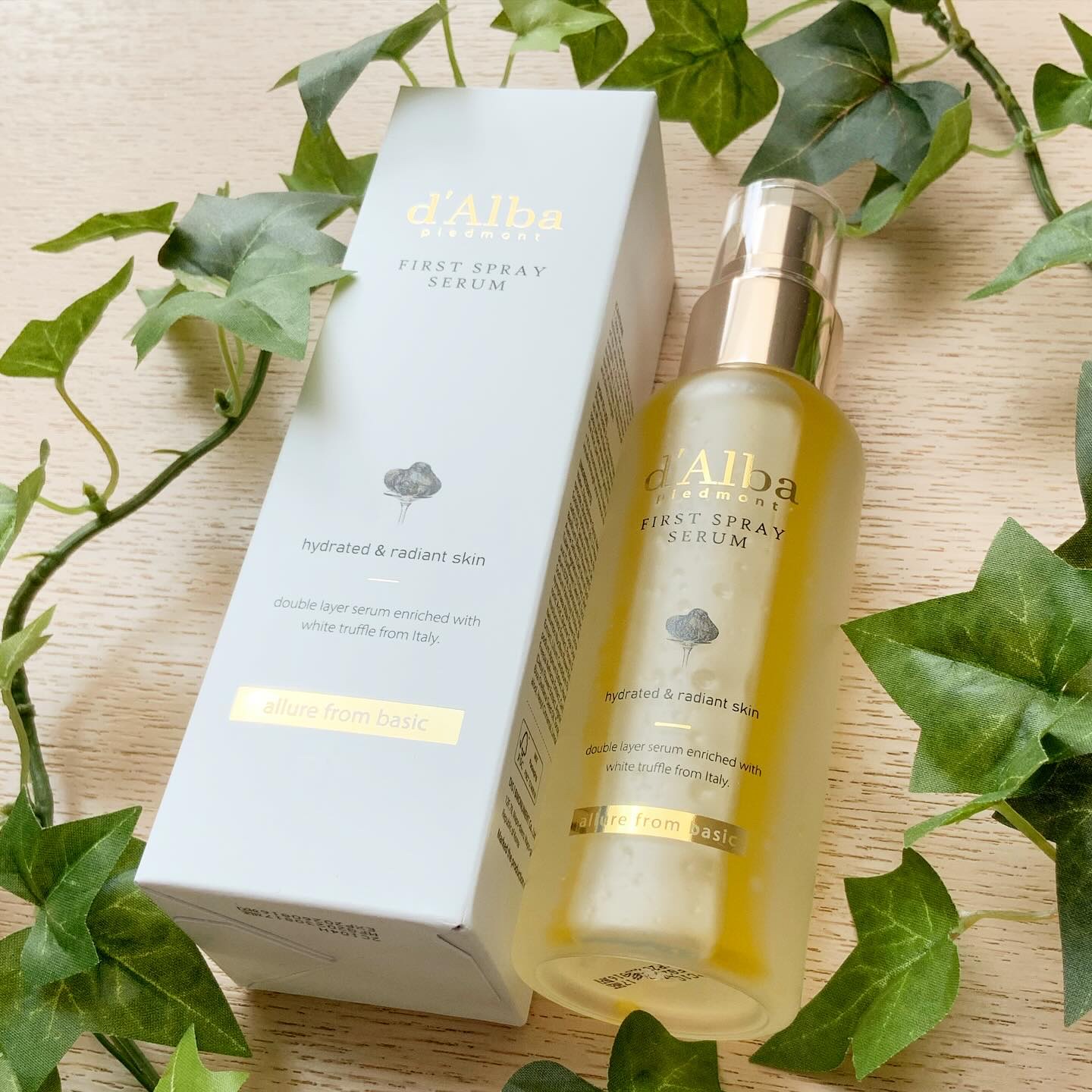 ダルバ ホワイトトリュフファーストスプレーセラム/ダルバ/ミスト状化粧水を使ったクチコミ（2枚目）