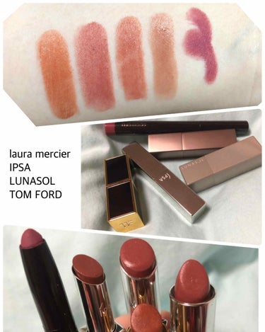 ブラウン系リップ寄せ集めです！

◇laura mercier
ヴェロア エクストリーム マット リップスティック 04 フレッシュ

色すごく可愛いんですが、私はめちゃくちゃ乾燥しちゃって、これ一本で