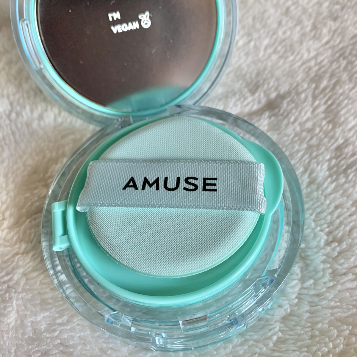 メタフィットヴィーガンクッション/AMUSE/クッションファンデーションを使ったクチコミ（2枚目）