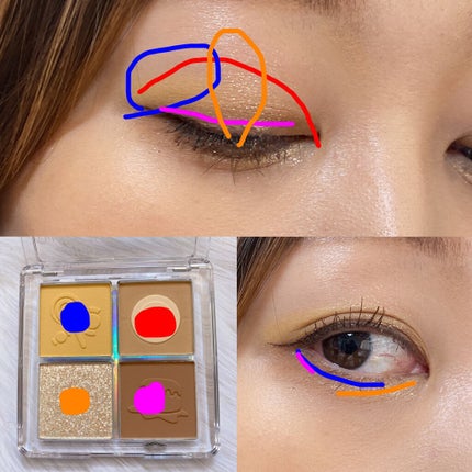 ZEESEAデザートコレクション4カラーアイシャドウパレット/ZEESEA/アイシャドウパレットを使ったクチコミ(8枚目)