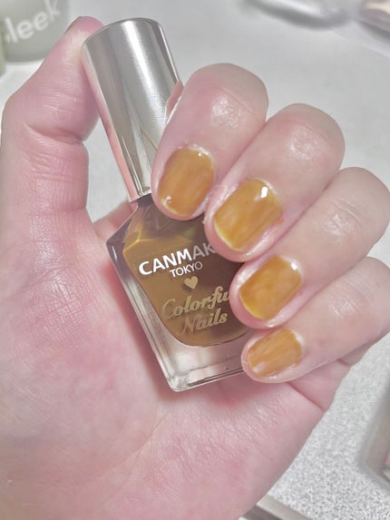 カラフルネイルズ N74 クレームブリュレ/キャンメイク/マニキュアを使ったクチコミ(1枚目)