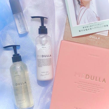 MEDULLA ヘアオイルのクチコミ「🛁MEDULLA🧺
.
.
よく広告とかで見かけるこのシャンプーシリーズ✨
行きつけの美容師さ.....」（1枚目）