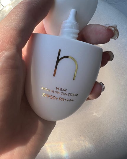 ヴィーガンアクアグロウサンセラム/HAMEL/日焼け止めローションを使ったクチコミ(2枚目)