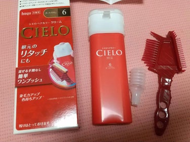 CIELO ヘアカラークリームのクチコミ「今年も終わりですね☺️🎵
いろいろありましたが、
今年は初めて白髪染めしました(笑)
美容室で.....」（2枚目）