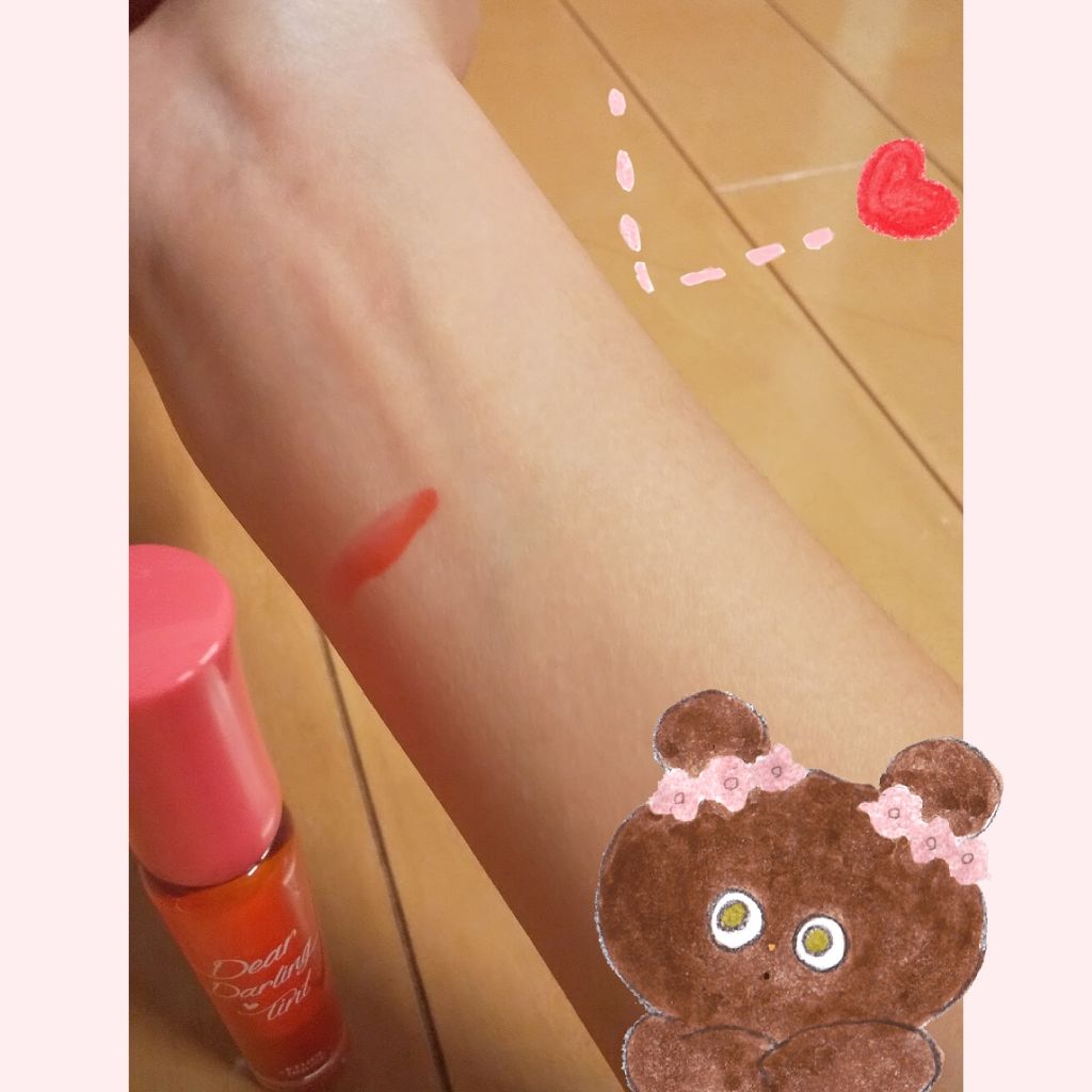 ディアダーリン ウォータージェルティント/ETUDE/リップティントを使ったクチコミ（2枚目）