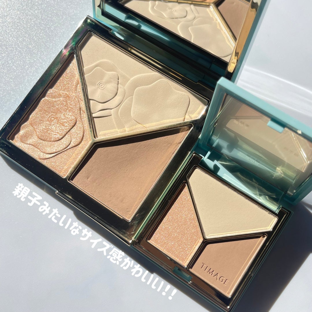 ハイライトシェーディングパレット/TIMAGE/パウダーハイライトを使ったクチコミ(3枚目)