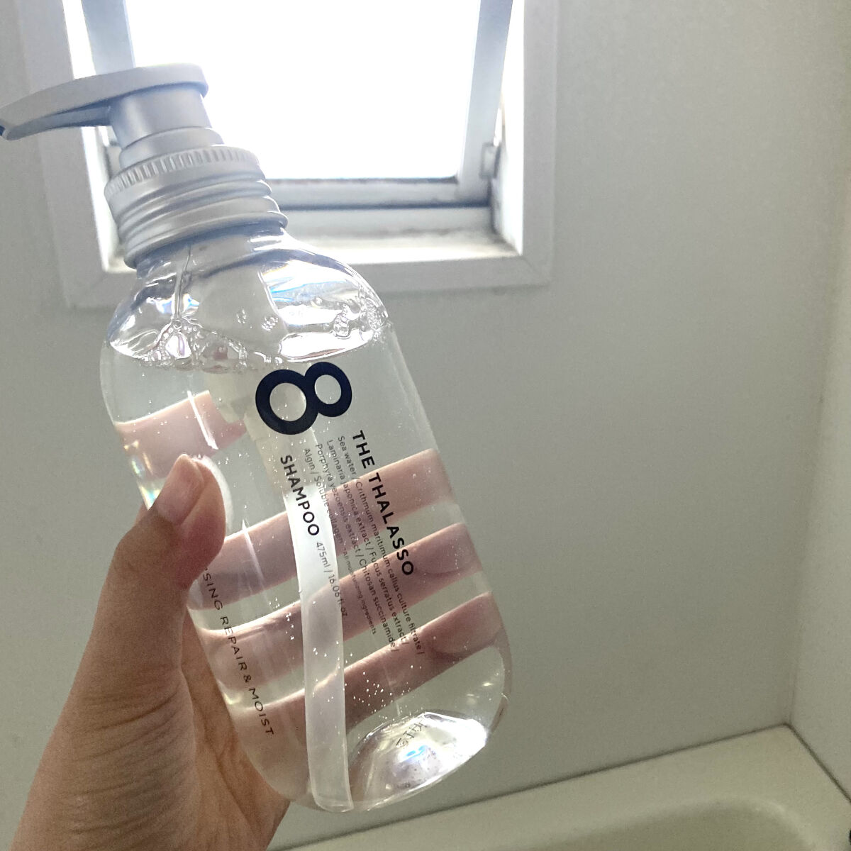 [旧商品]クレンジングリペア＆モイスト 美容液シャンプー／ディープリペア＆アクアモイスト 美容液トリートメント シャンプー/エイトザタラソ/市販シャンプーを使ったクチコミ（2枚目）