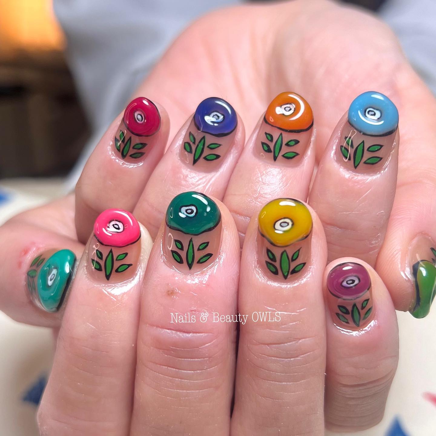 #カラフルネイル,#個性的ネイル,#個性派ネイル,#シンプルネイル,#シアーカラーネイル,#ワンカラーネイル,#レトロネイル,#北欧ネイルのネイルデザイン