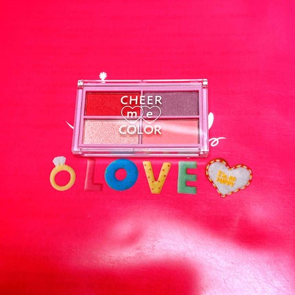 CHEER me COLOR アイシャドウ/セリア/アイシャドウパレットを使ったクチコミ(2枚目)