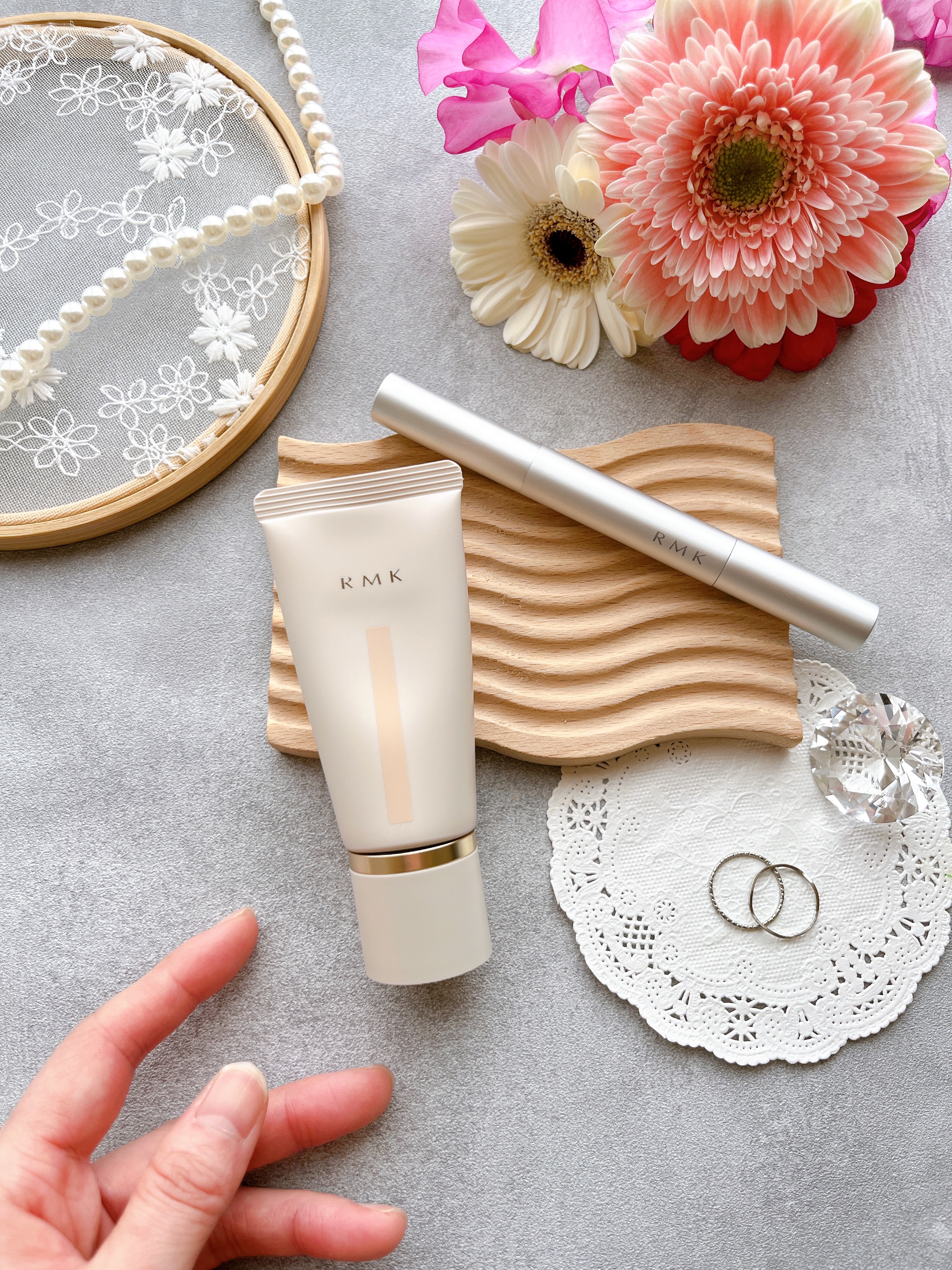 RMK クリームファンデーション アクアティックグロウ 201/RMK/クリーム・エマルジョンファンデーションを使ったクチコミ（1枚目）