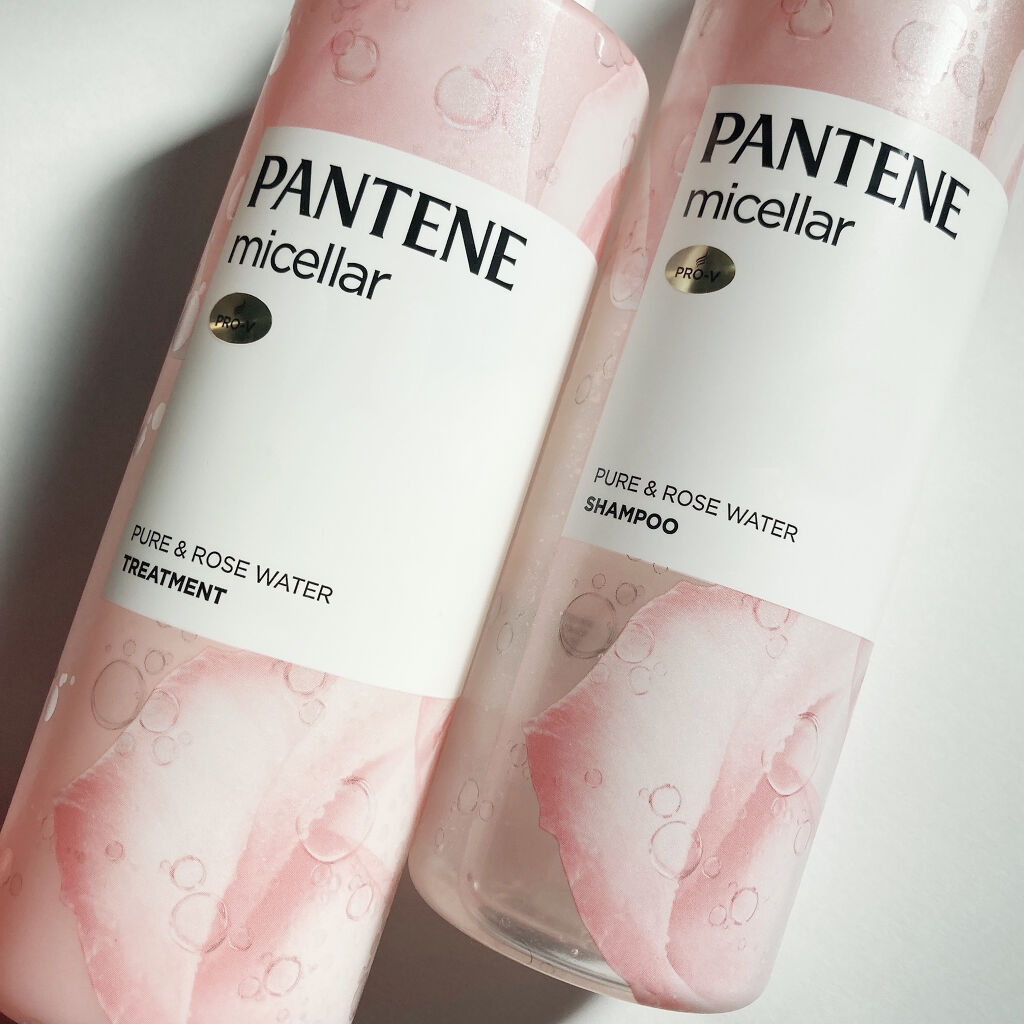 PRO-V ミセラー ピュア＆ローズウォーター ノンシリコンシャンプー/トリートメント/パンテーン/市販シャンプーを使ったクチコミ（1枚目）