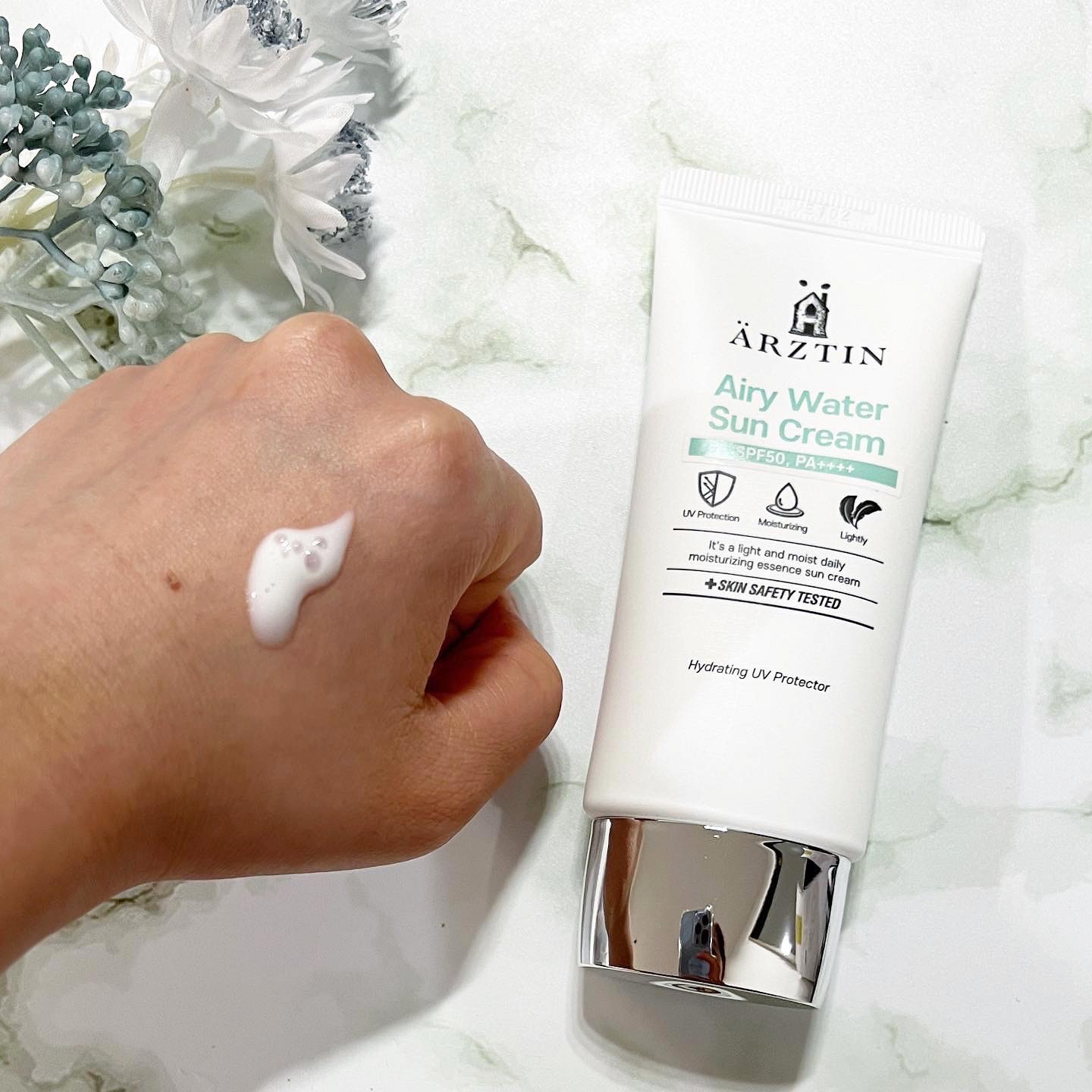 エアリーウォーターサンクリーム/エルツティン/日焼け止めクリームを使ったクチコミ（2枚目）