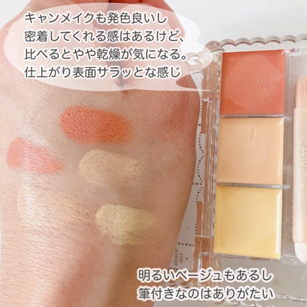カラーミキシングコンシーラー/キャンメイク/パレットコンシーラーを使ったクチコミ(4枚目)