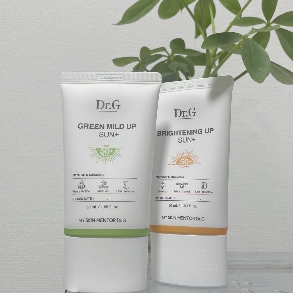 グリーンマイルドアップサンプラス/Dr.G/日焼け止めクリームを使ったクチコミ（1枚目）