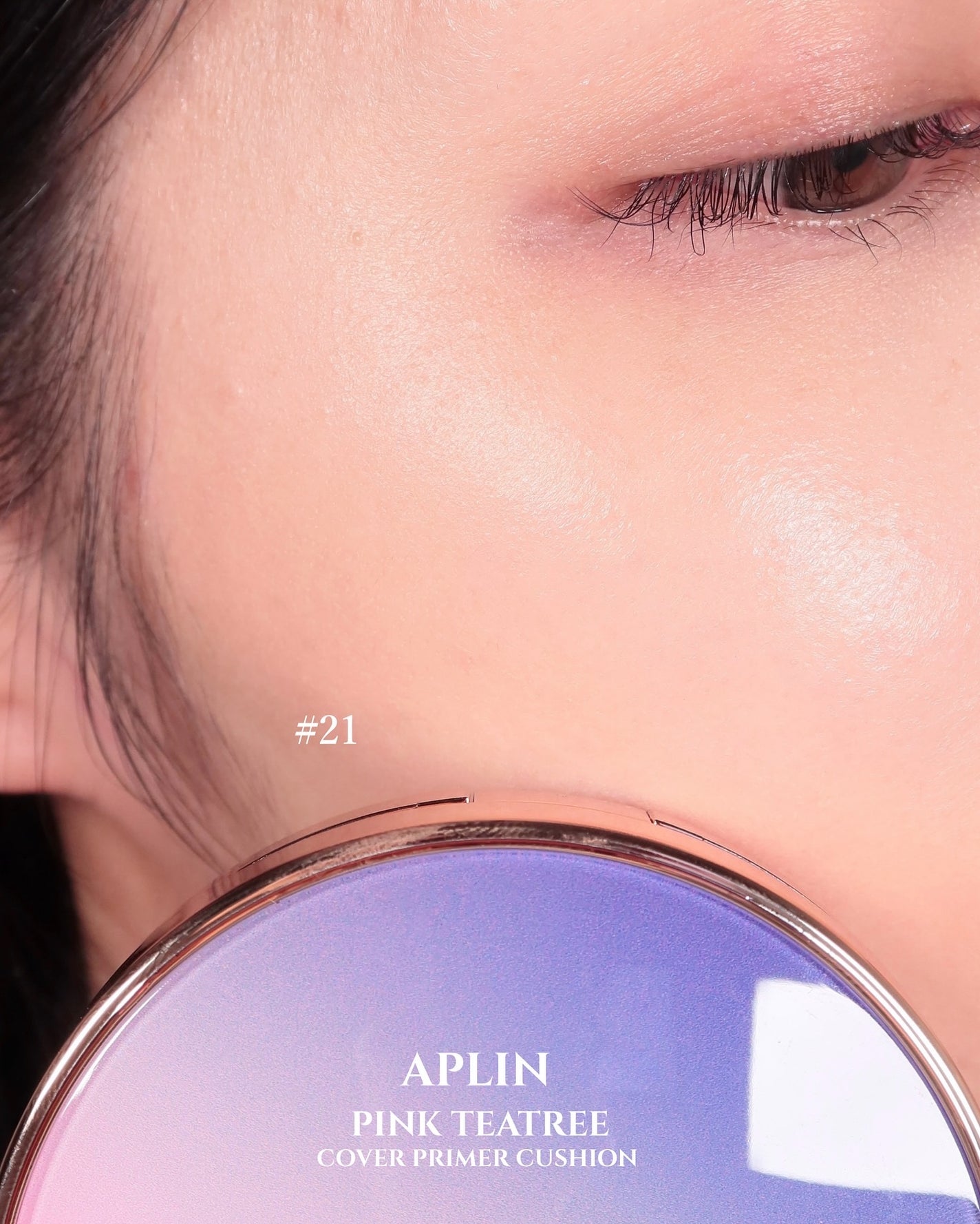 ピンクティーツリーカバープライマークッション/APLIN/クッションファンデーションを使ったクチコミ(6枚目)