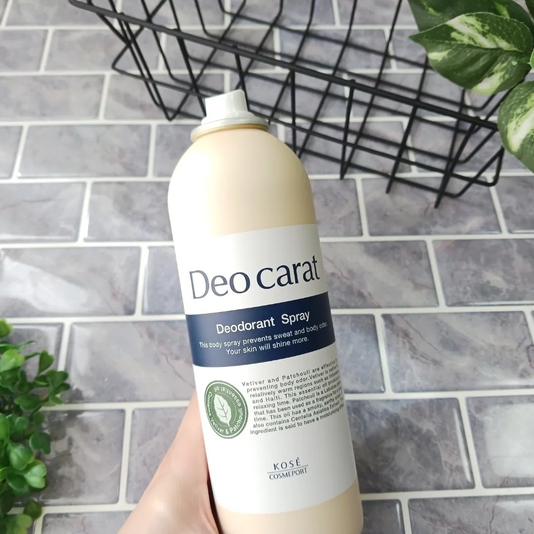 デオカラット 薬用デオドラント スプレーのクチコミ「デオカラット 薬用デオドラントスプレー［医薬部外品］

□汗をとめてニオイの発生も防ぐ『W効果.....」（1枚目）