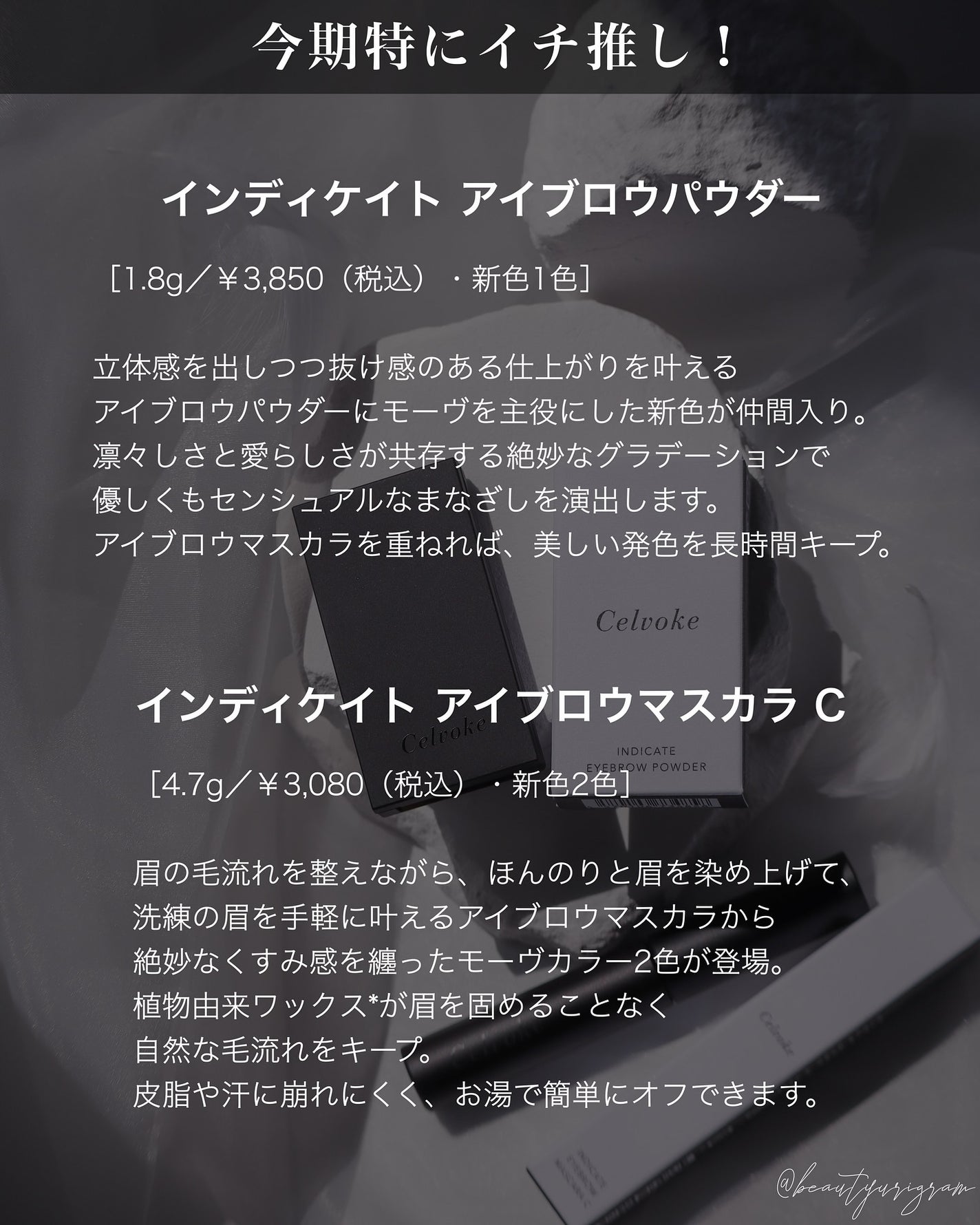 セルヴォーク インディケイトアイブロウパウダー/Celvoke/パウダーアイブロウを使ったクチコミ(9枚目)