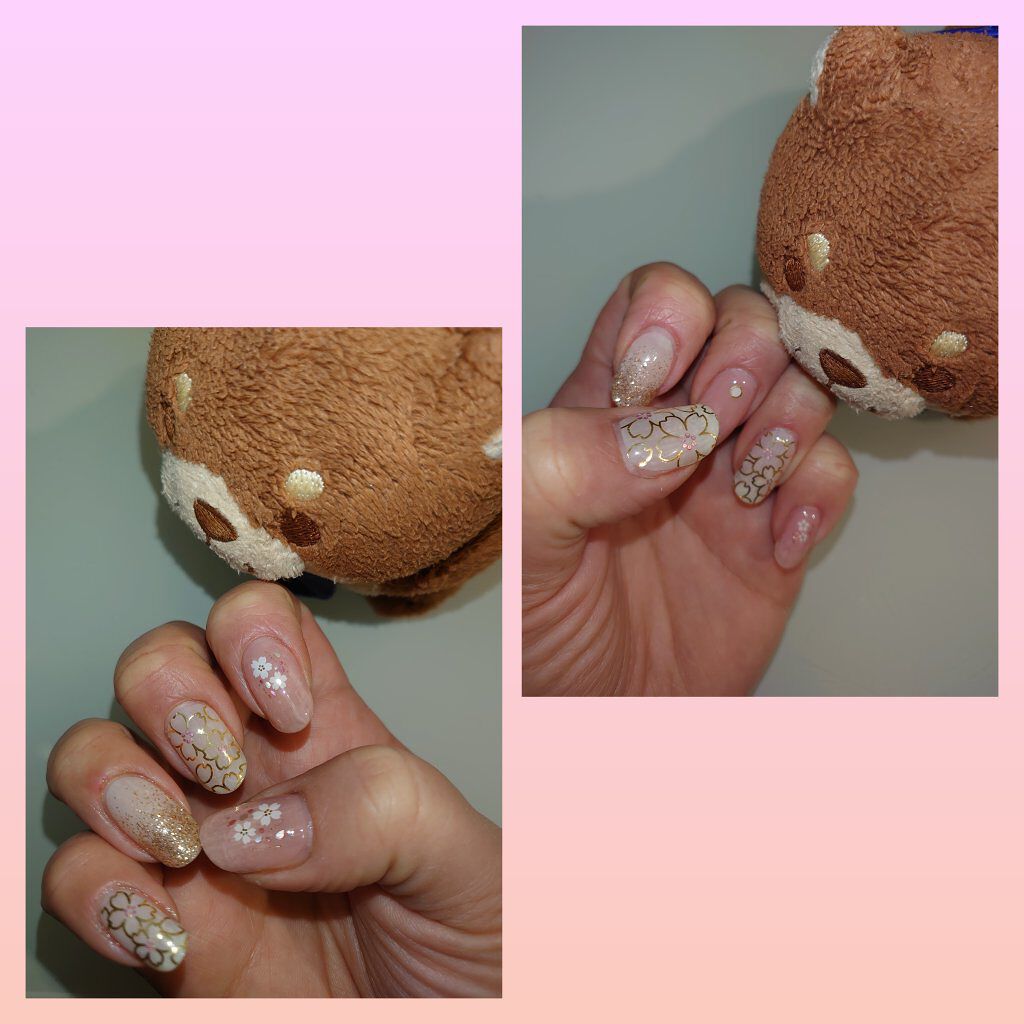 ネイルシール/セリア/ネイルシールを使ったクチコミ（1枚目）