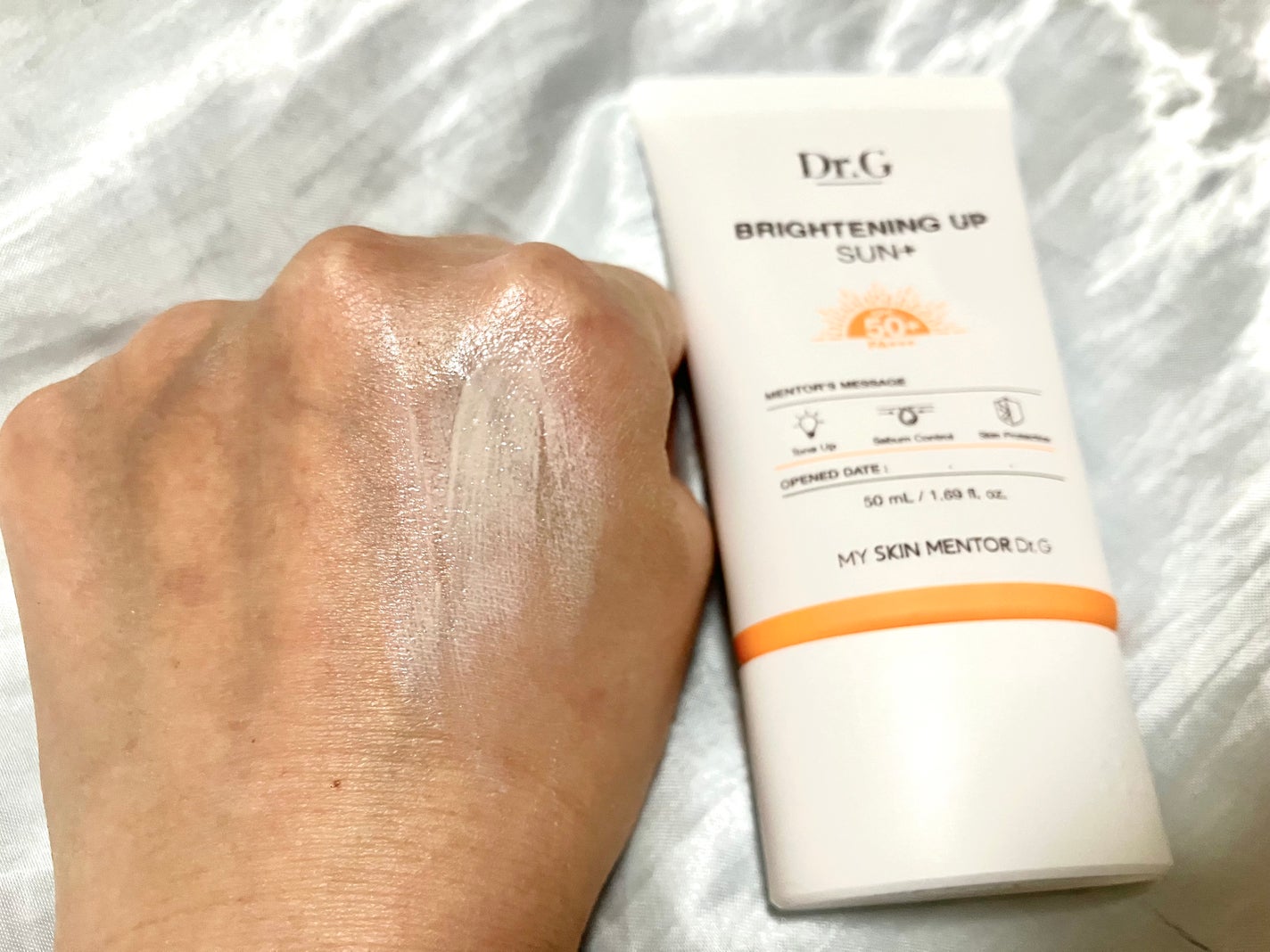 ブライトニングアップサンプラス/Dr.G/日焼け止めクリームを使ったクチコミ(3枚目)