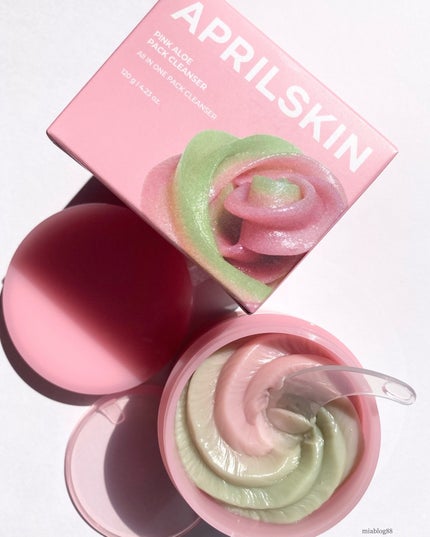 ピンクアロエメレンゲクレンザー/APRILSKIN/その他洗顔料を使ったクチコミ(7枚目)