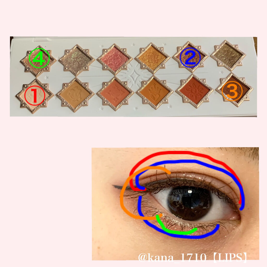 リトルエンジェル12色アイシャドウパレット/FlowerKnows/アイシャドウパレットを使ったクチコミ（2枚目）