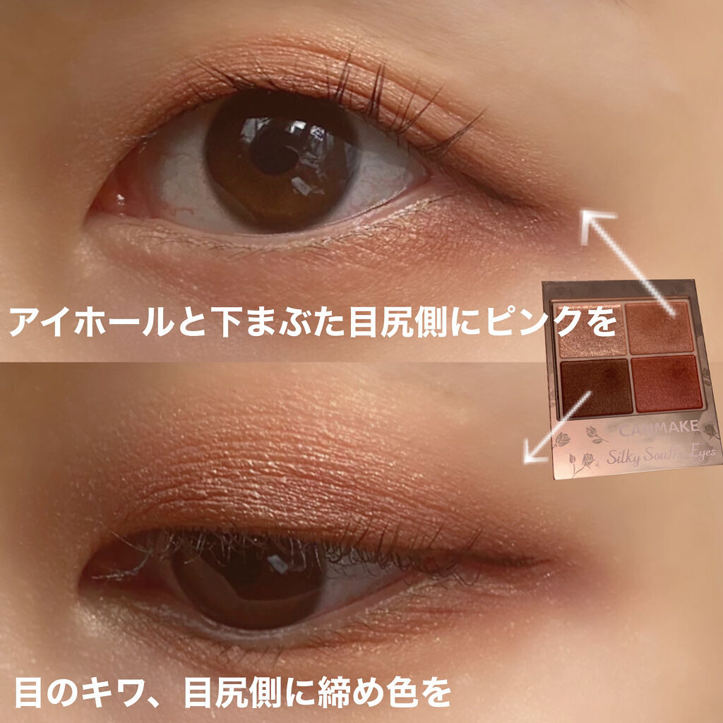 シルキースフレアイズ（マットタイプ）/キャンメイク/アイシャドウパレットを使ったクチコミ（3枚目）