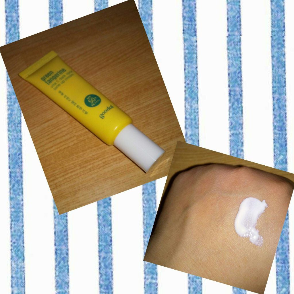 グリーンタンジェリンビタCダークスポットトーンアップクリーム/goodal/化粧下地を使ったクチコミ(1枚目)