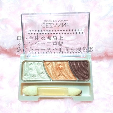 トーンアップアイシャドウ/CEZANNE/アイシャドウパレットを使ったクチコミ(3枚目)