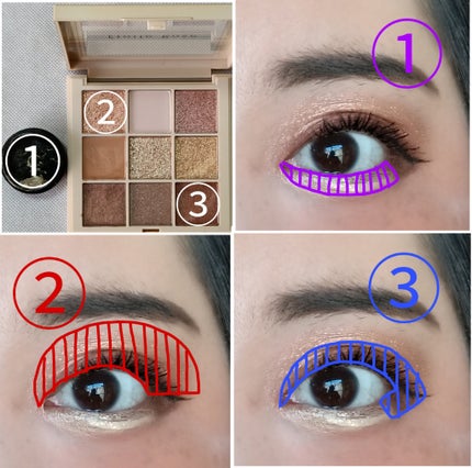 9色アイシャドウ 02 チョコレートファッジ/Étoile Rose/パウダーアイシャドウの画像