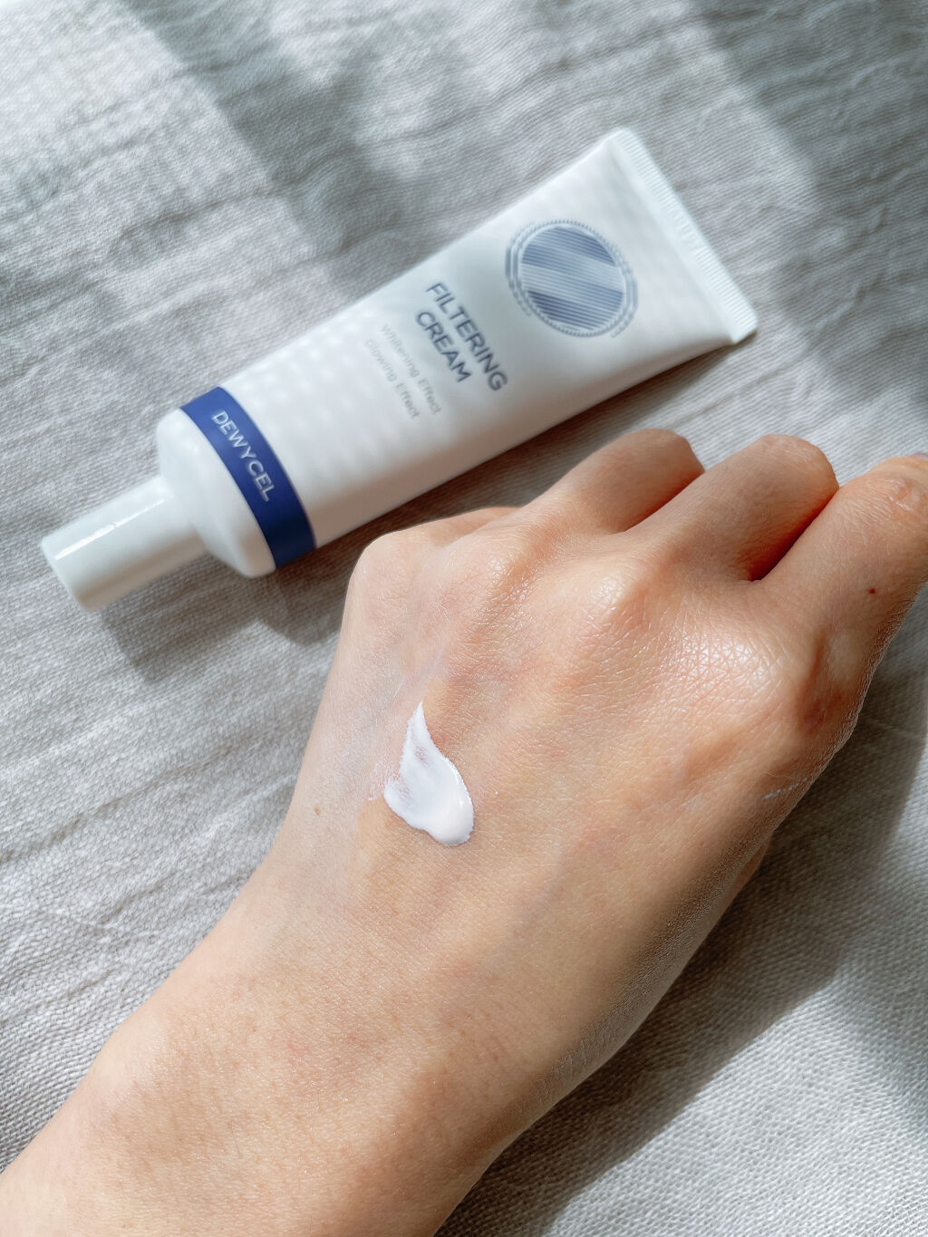 フィルタリングクリーム/DEWYCEL/日焼け止めクリームを使ったクチコミ（1枚目）