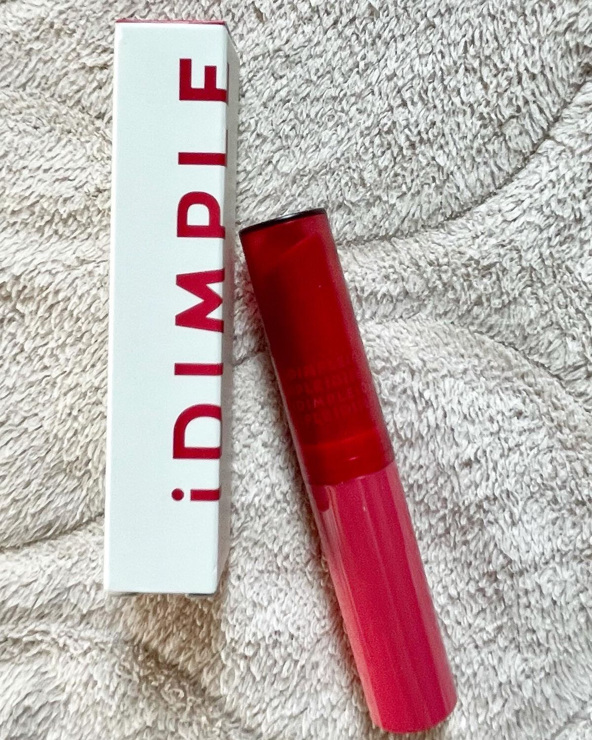 ティントマイスターリップ 02 無敵レッド/iDIMPLE/リップティントを使ったクチコミ（1枚目）