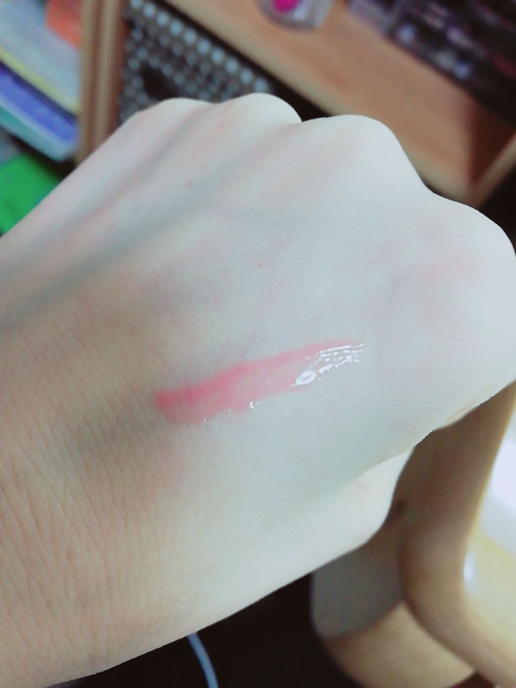 ジェルグロスリップ/CEZANNE/リップグロスを使ったクチコミ（2枚目）