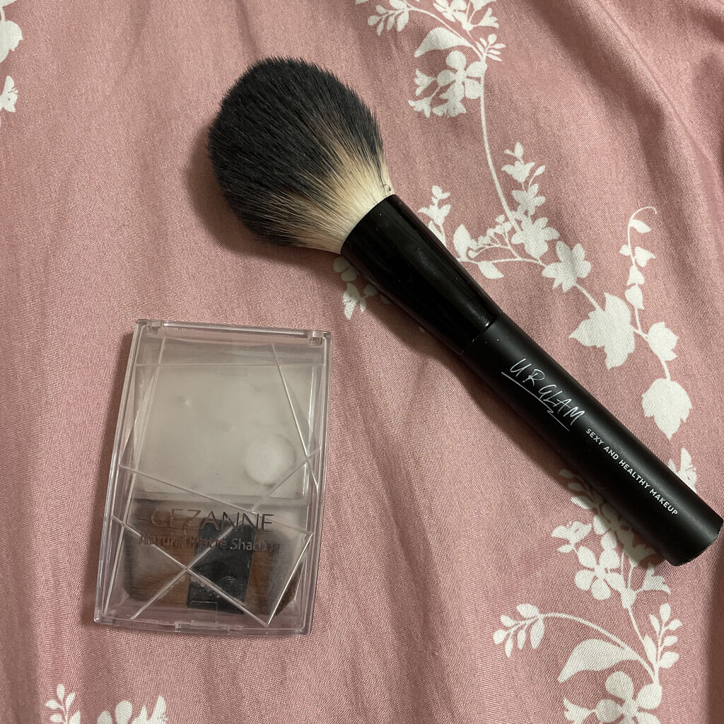 UR GLAM　POWDER BRUSH/U R GLAM/メイクブラシを使ったクチコミ（2枚目）