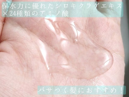 バスグロウ モイスチャー&シャイン ウォーターミスト/LUX/アウトバストリートメントを使ったクチコミ(2枚目)