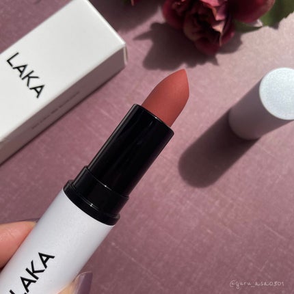 スムースマットリップスティック/Laka/口紅を使ったクチコミ(2枚目)