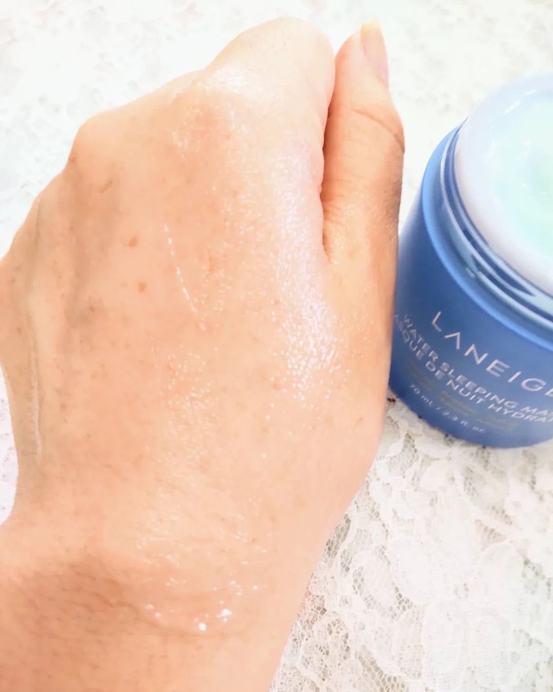 シカスリーピングマスク/LANEIGE/フェイスクリームを使ったクチコミ(8枚目)