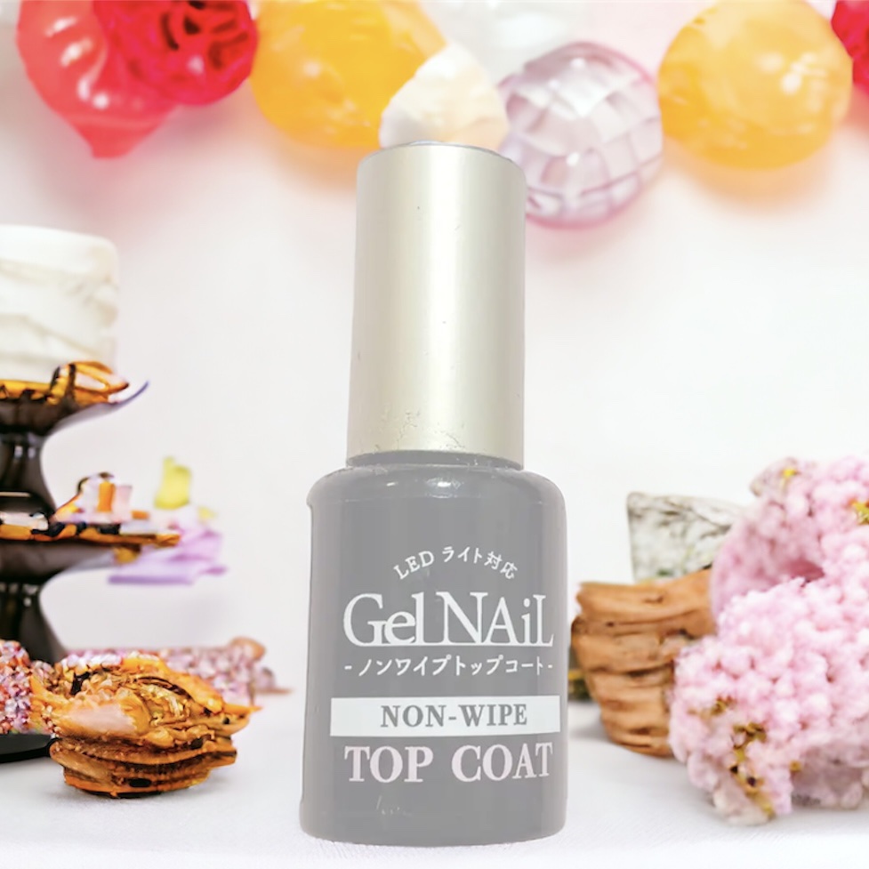 ノンワイプトップコート/セリア/ジェルネイルを使ったクチコミ（1枚目）